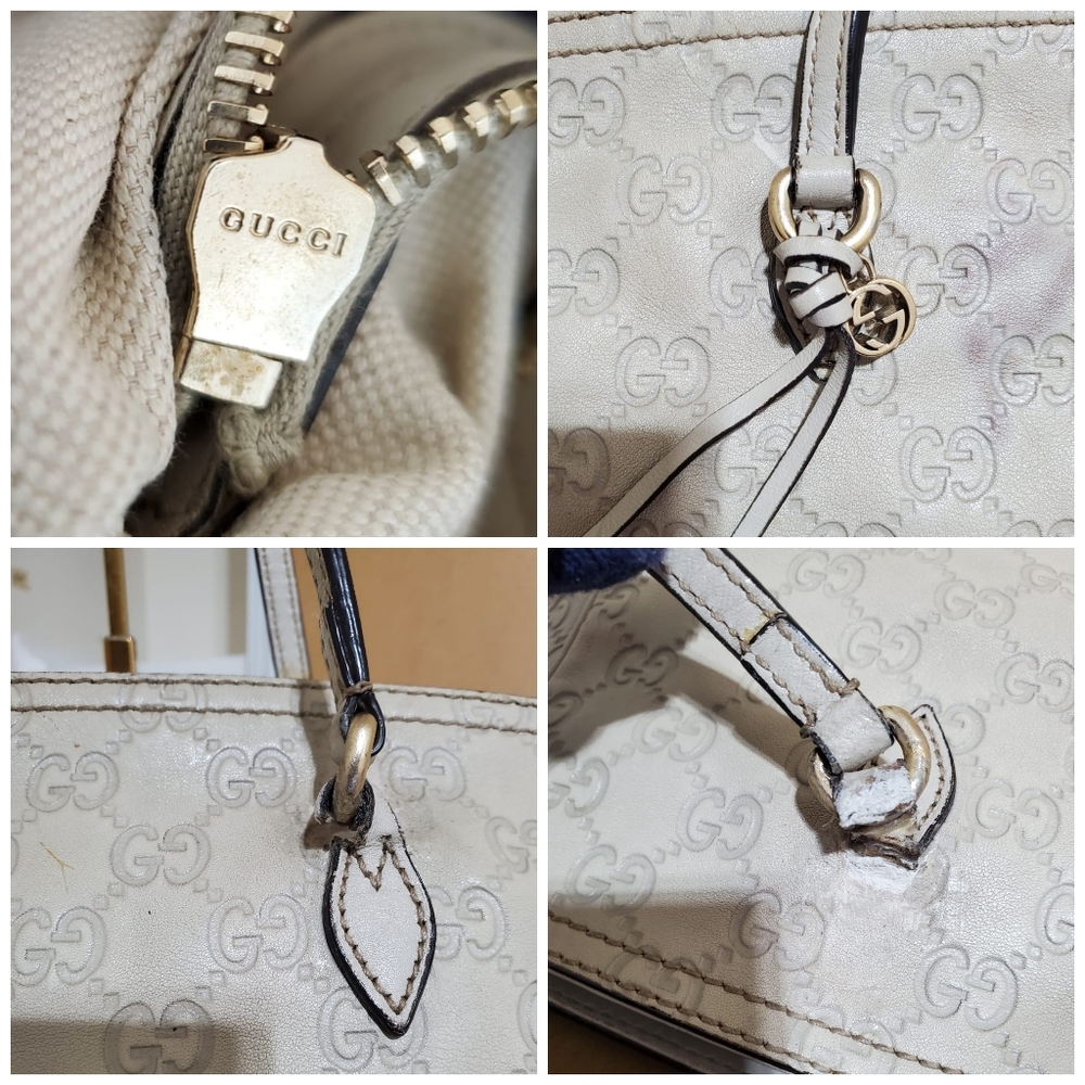 GucciGuccissima Medium Bree Tote Off White - Picture 8 of 10